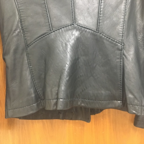 Michael Kors Black Genuine Leather Moto Jacket - Picture 11 of 11